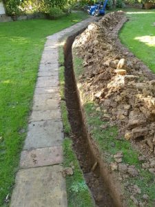 drainage in the garden