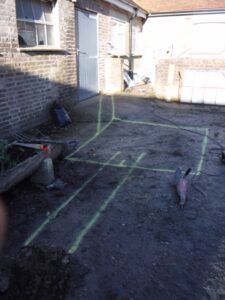 Grease trap installation for a refitted commercial catering unit