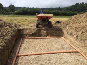 Drainage Field set up
