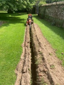 trenching work