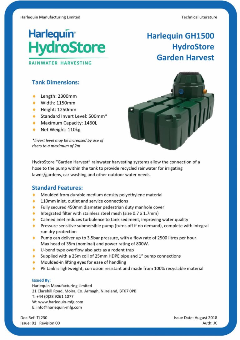 Harlequin Hydrostore Garden Harvest Sussex