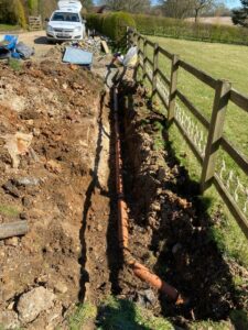 Off mains drainage installation