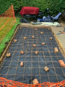 reinforced concrete slab for shed