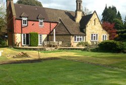 Turfing over new drainage and soakaway